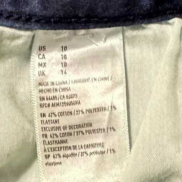 America Eagle High Rise Women's Navy/Blue Shorts Size 10 Super Super Stretch - Picture 6 of 7